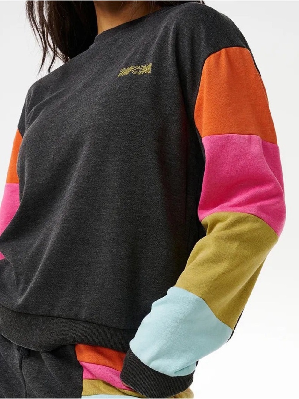 Rip Curl Womens Sweatshirt Surf Revival Cut and Sew Crew
